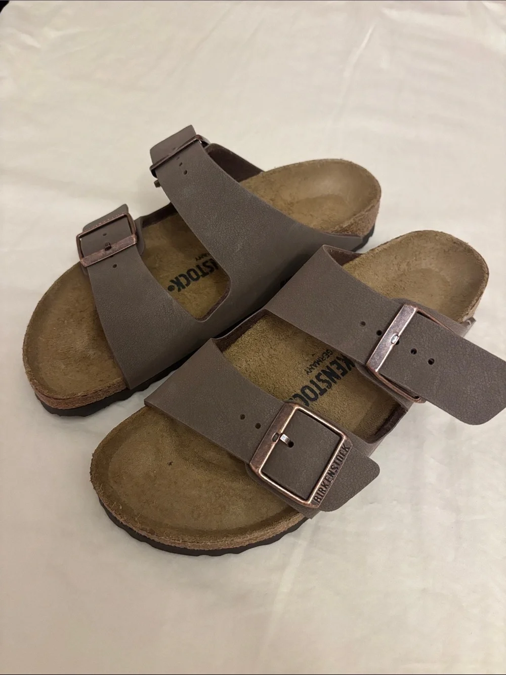 Birkenstock Arizona Double-Buckle Sandals - Brown Size 37